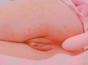 Pov Morning masturb with Pink vibrator amateur girl Pink Wet pussy ...