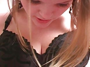 Blonde Teen Teases Her Public With Her Big Natural Tits