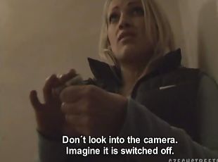 POV Vid of a Hot Euro Babe Sucking and Fucking a Stranger's Cock fo...