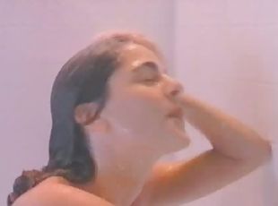 Delicious Brunette Kerrie Clark Shows Her Boobs In The Shower