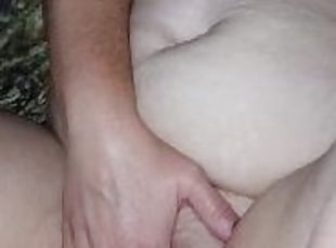 Rubbing My Pink Pussy While My Friend Fucks Me