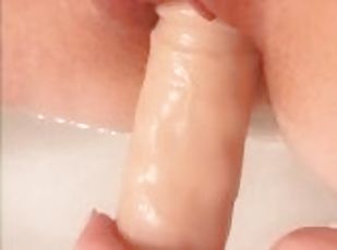 klit, onani, fisse-pussy, amatør, milf, massage, blond, knepning-fucking, dildo, barberet