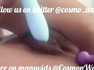 masturbación, amateur, anal, negra-ebony, adolescente, juguete, doble, a-solas, penetración