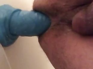 gigantisk, monster, anal, gay, dildo, massiv, kuk