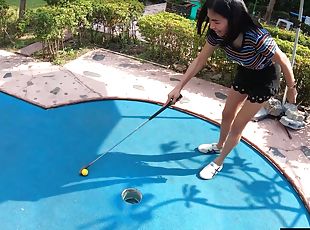 asyano, baguhan, dalagita, taga-thailand, golf