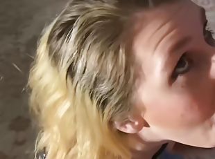 stor-pikk, deepthroat, pov, blond, rumpehull