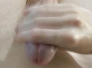 énorme, amateur, ejaculation-sur-le-corps, gay, solo, minet