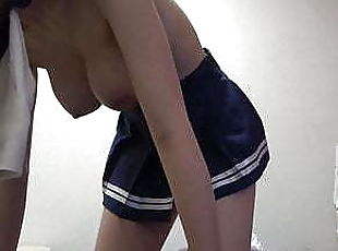 asiatique, gros-nichons, japonais, cam, voyeur, naturel, webcam, gros-seins, seins, caché