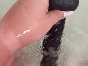 Dildo fucking my hairy, cock hungry, milf pussy. Come and join me i...