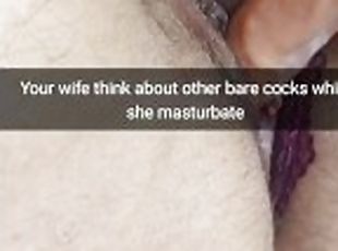 Your wife thinking about huge black cock`s while she masturbate - C...