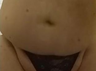 For loves_superchubs Chubby strip panty and play with clit