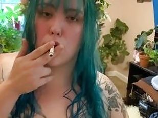 Goddess smoking