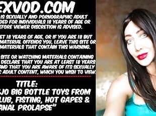 Hotkinkyjo big bottle toys from Phreakeclub, fisting, hot gapes & a...