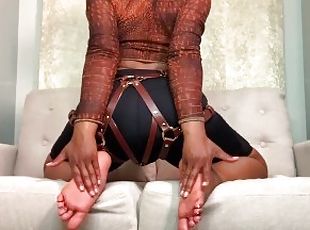 amateur, ébène, black, pieds, fétiche, solo, femme-dominatrice