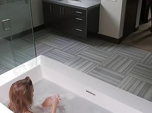 Lily ford invites stepbro to join her in a bath and fucks him like ...