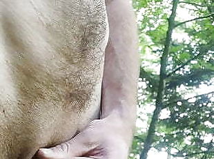 masturbation, en-plein-air, public, maigre, amateur, gay