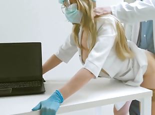 Doctor Fucked A Nurse On His Desk