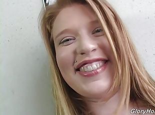 Cute Blonde Giving Deepthroat Blowjob To Black Prick