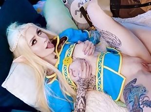 Zelda can't wait Link anymore - all she wants is nice cock inside w...
