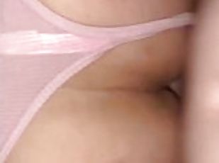 Pink thong, hard fuck!