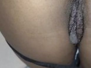 POV fucking teen thot lightskin ebony slut doggystyle backshot hair...