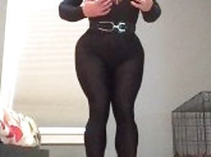 Gudrun's Catsuit (trans, crossdress, transformation, high heels, ma...