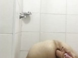 Anal fisting sex shower