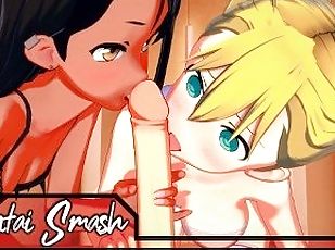 Nagatoro and Yoshi fucking Senpai in a threesome - Don't Toy With M...