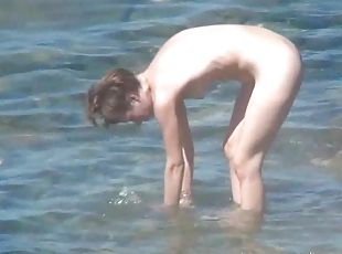 nudiste, en-plein-air, amateur, cam, plage, voyeur, jeune-18, assez, caché, petits-seins