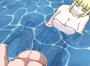 Naruto - Ninja Naruto Trainer - Part 47 - Samui Handjob In The Pool...