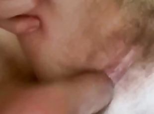 Fucked stepsister close up in pussy