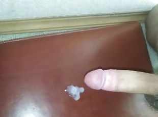 Casual Jerk Off With Leaking Pre-Cum Off My Slightly Hairy Dick, Th...