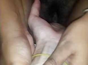 mamelons, pisser, chatte-pussy, amateur, babes, ébène, ados, black, couple, doigtage