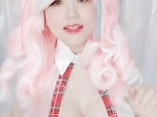 Nekomimi Dance MMD Animegirl Pinkhair Cosplay