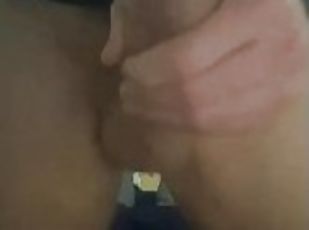 Close up cumming to the camera, Big cock straight guy jerks till cumshot