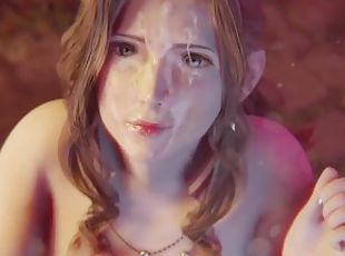 [Animated] Aerith gets facial