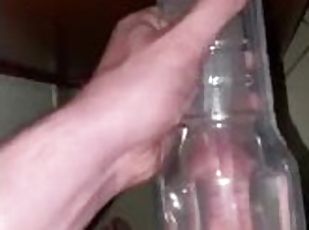 Teen fucks fleshlight