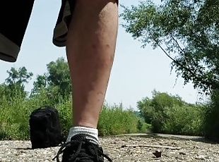 masturbation, public, amateur, gay, attrapée, solo, parc