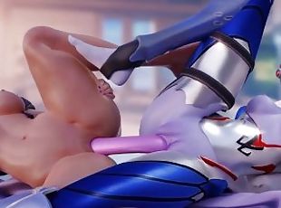 Sombra and Widowmaker (Tricolore Skin) Play With a Double-Sided Dil...