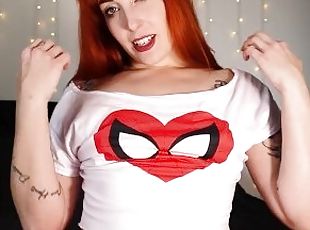 Mary Jane loves to stroke Peter's hard cock