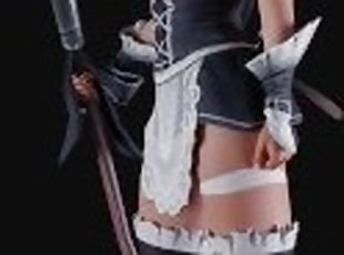 Nidalee French Maid Skin Preview [In Clothes] (By Arhoangel) [Leagu...