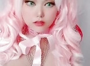 pink hair egirl streamer gamer hot asian girl dance mmd cosplay