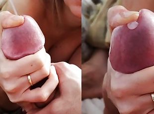 PTT / Exploding Blocked Giant Cumshot for Fat Mushroom Head Dick Th...