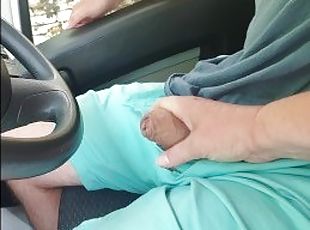POV Married Couple Public Sex - Wife gives husband hand job in car ...