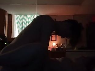 Daddy pounds my little pussy in the dark