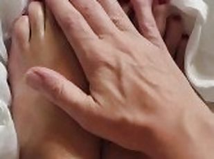 amateur, massage, pieds, fétiche, solo