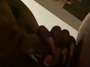 amatør, blowjob, ebony, hjemmelaget, handjob, pov, hotel, tattoo, pikk, suging