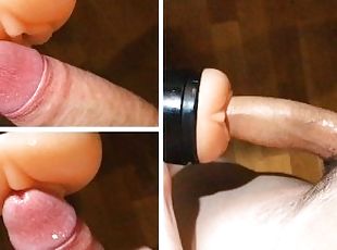 Guy Fucks His Toy Very Hard And Watching Gay Porn While Parents Are...