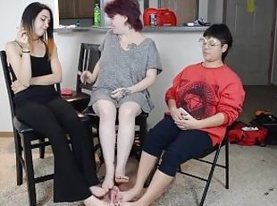 TSM - Alice, Dylan, and Rhea smother me with all 6 of their feet at...