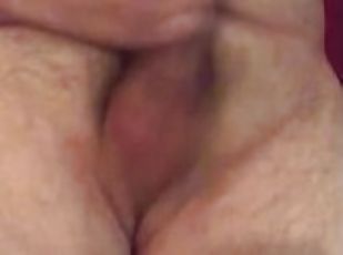 Male orgasm  with cum close up